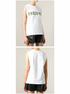 Freedom Print Cotton Sleeveless White - MSGM - BALAAN 3