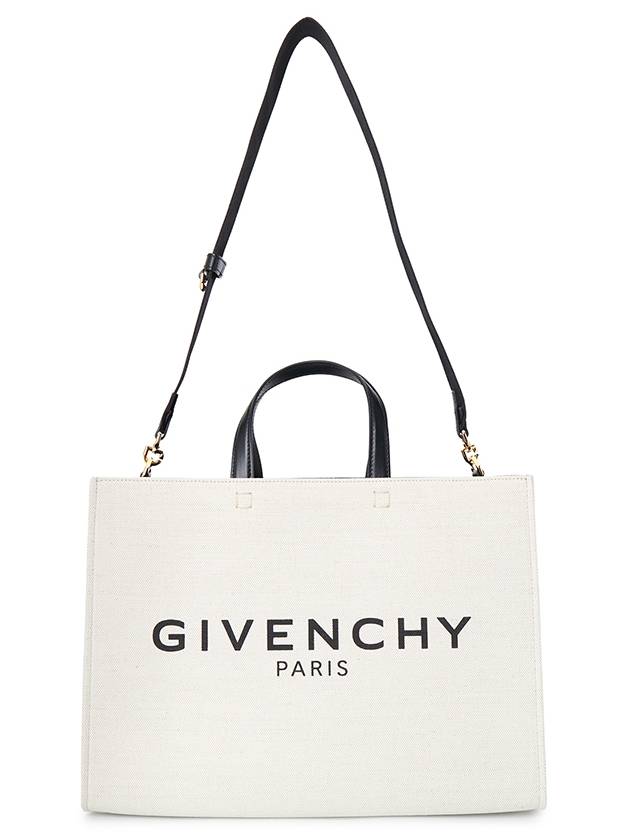 G Logo Canvas Medium Tote Bag Beige - GIVENCHY - BALAAN 8