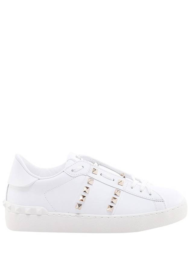 Rockstud Untitled Low Top Sneakers White - VALENTINO - BALAAN 2