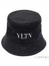 Logo Cotton Bucket Hat Black - VALENTINO - BALAAN 2