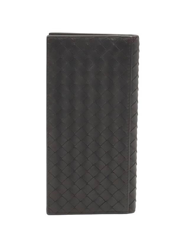 Dark Brown Intrecciato VN Continental Long Wallet - BOTTEGA VENETA - BALAAN 3