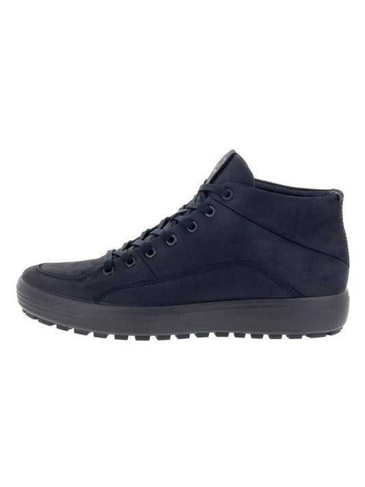 Men's Soft 7 Tred High-Top Sneakers Black - ECCO - BALAAN 1