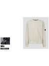 Brushed Emerized Diagonal Fleece Sweatshirt Light Grey - CP COMPANY - BALAAN 3