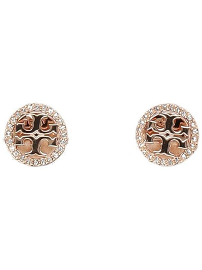 Miller Crystal Stud Earrings Rose Gold - TORY BURCH - BALAAN 2