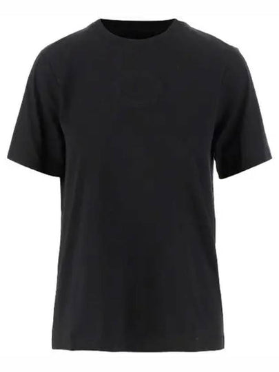 Embroidered Oak Leaf Crest Cotton Short Sleeve T-Shirt Black - BURBERRY - BALAAN 2