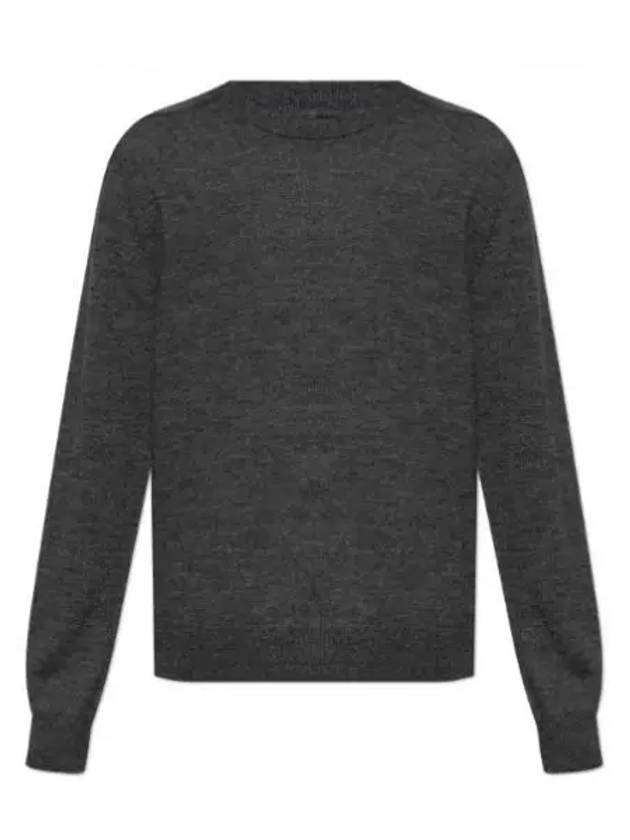 Elbow Patch Crew Neck Knit Top Charcoal - MAISON MARGIELA - BALAAN 2