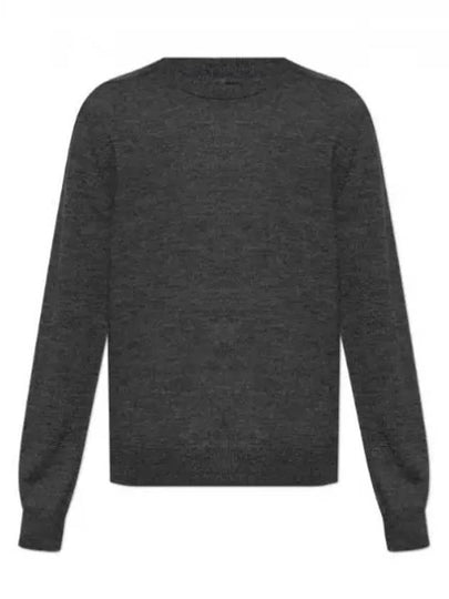 Elbow Patch Crew Neck Knit Top Charcoal - MAISON MARGIELA - BALAAN 2