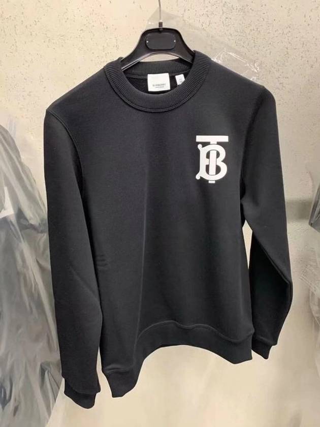 Men's Monogram Motif Sweatshirt Black - BURBERRY - BALAAN 5