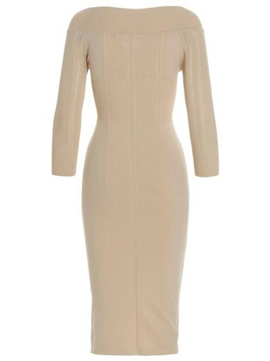 23SS Women's Midi OnePiece Dress D425Q300HVC10105 White BPG - ERMANNO SCERVINO - BALAAN 2