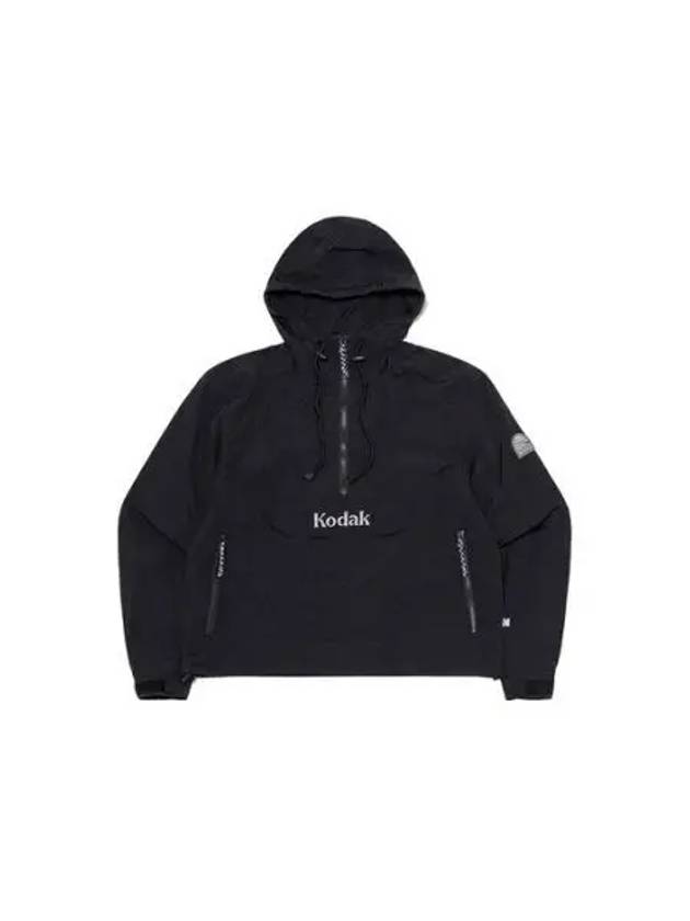 KODAK Apparel Trip Hooded Anorak Jacket Women BLACK - KODO - BALAAN 1