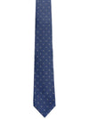 Gancini Print Silk Tie Navy Blue - SALVATORE FERRAGAMO - BALAAN 2