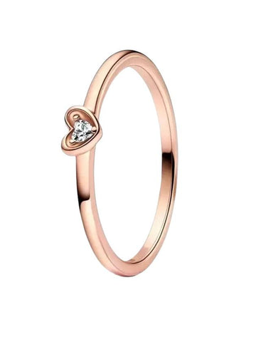 Radiant Heart Ring Rose Gold - PANDORA - BALAAN 1