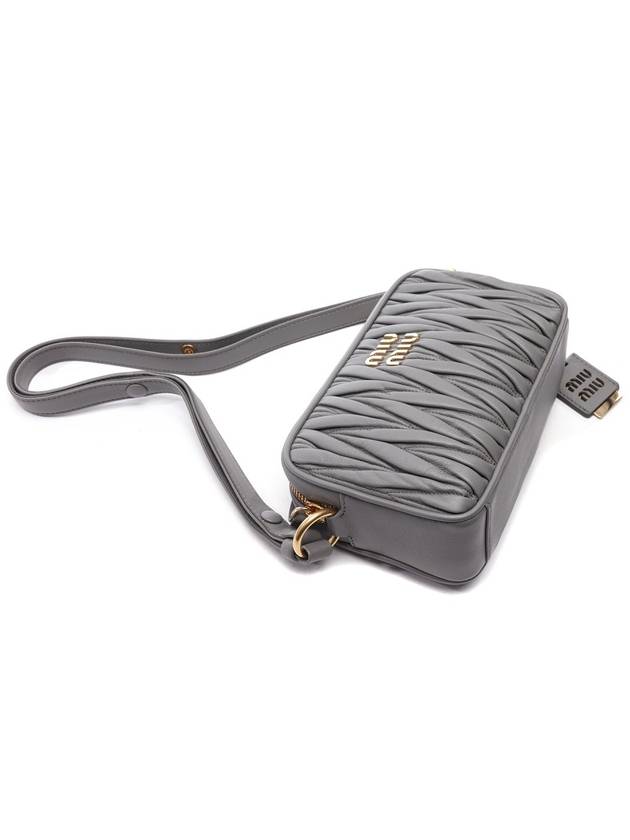 Matelasse Nappa Leather Shoulder Bag Marble Grey - MIU MIU - BALAAN 6