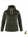 Women s OVIK FLEECE HOODIE W DEEP FOREST 89516662 - FJALL RAVEN - BALAAN 2