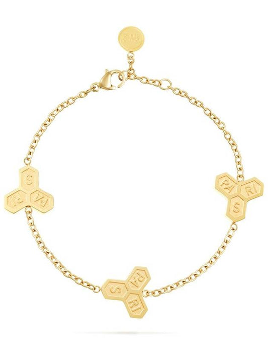 Muriel bracelet 13 gold motherofpearl motif 3 - MOIETOII PARIS - BALAAN 2