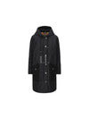 Women's Diamond Quilted Hoodie Single Coat Black - BURBERRY - BALAAN 2