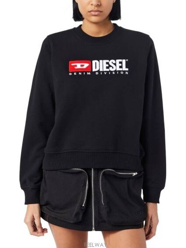 F ReGGy Div Logo Sweatshirt Black - DIESEL - BALAAN 2