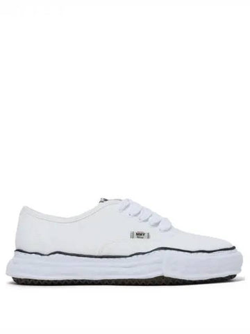 IDomestic shippingI A02FW704 WHITE Baker OG sole canvas low top sneakers kr 218477 - MIHARA YASUHIRO - BALAAN 1