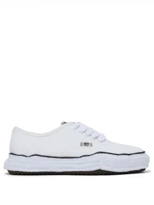 IDomestic shippingI A02FW704 WHITE Baker OG sole canvas low top sneakers kr 218477 - MIHARA YASUHIRO - BALAAN 1