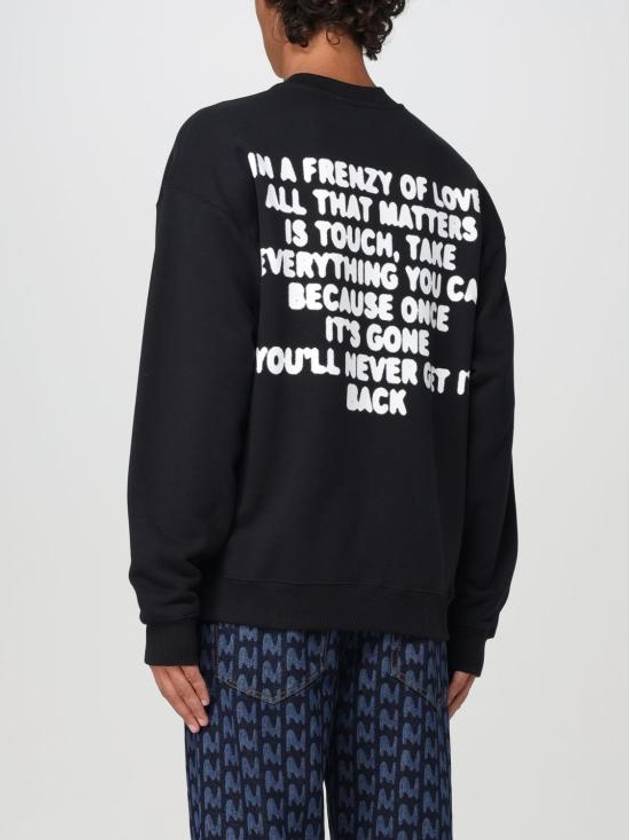 Logo Print Sweatshirt Black - MSGM - BALAAN 3