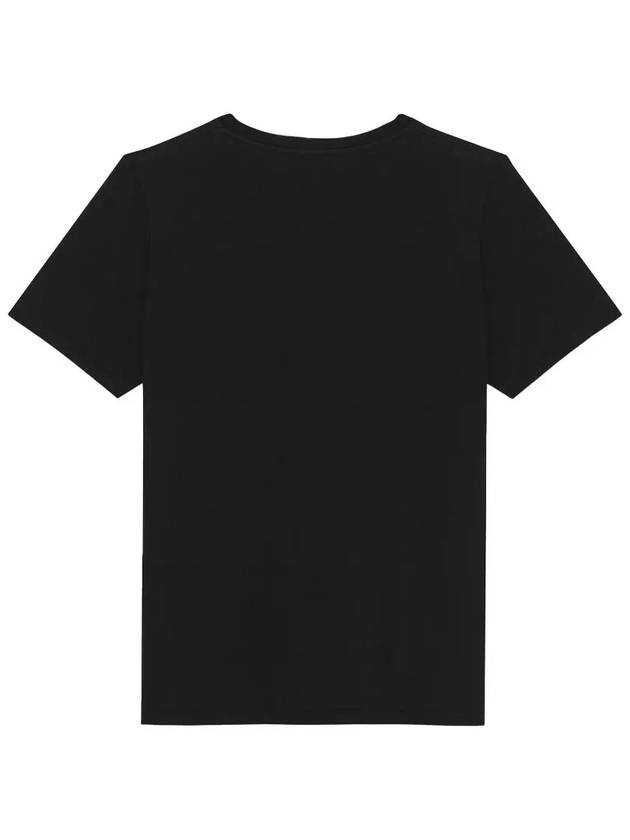 Men's Small Logo Short Sleeve T-Shirt Black - SAINT LAURENT - BALAAN 3