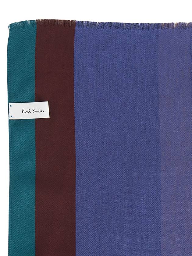 Stripe Scarf Cobalt Blue - PAUL SMITH - BALAAN 7