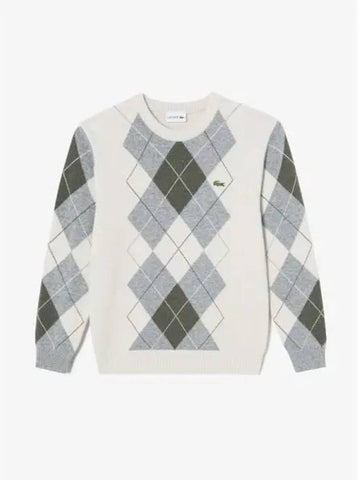 Men s Argyle Pullover Knit AH561E 54NFJ Domestic Product GQ2N24090541782 - LACOSTE - BALAAN 1