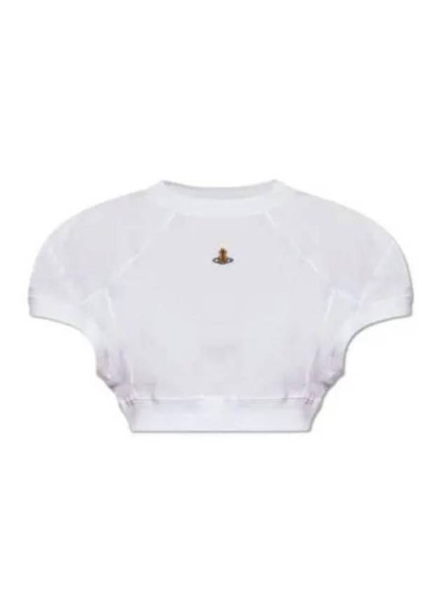 ORB Football Crop Short Sleeve T-Shirt White - VIVIENNE WESTWOOD - BALAAN 2