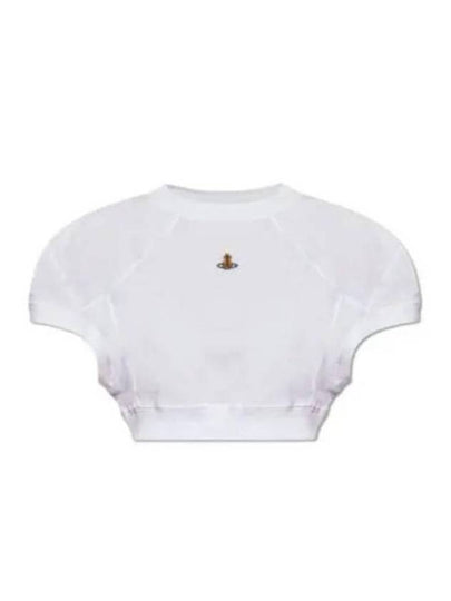 ORB Football Crop Short Sleeve T-Shirt White - VIVIENNE WESTWOOD - BALAAN 2