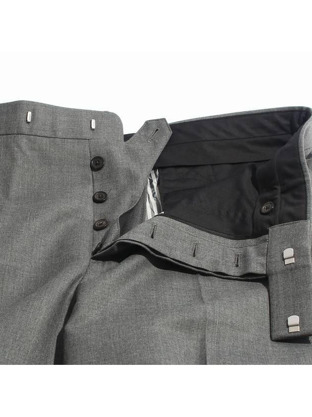 Super 120S Twill Classic Backstrap Trouser Pants Medium Grey - THOM BROWNE - BALAAN 6