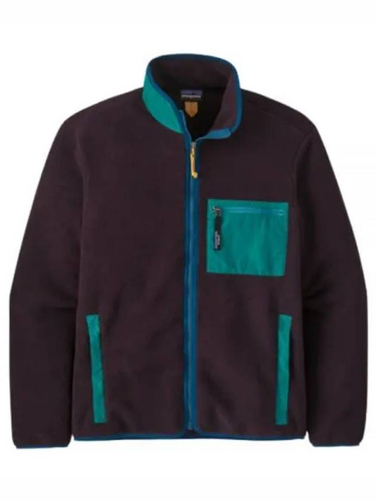 Men's Synchilla Fleece Zip-Up Jacket Purple Blue - PATAGONIA - BALAAN 2