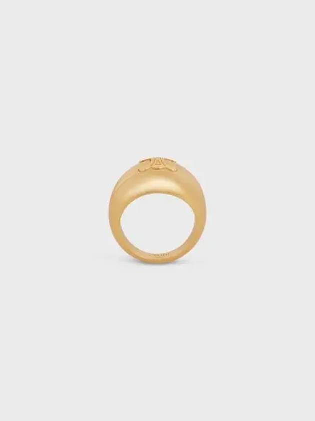 Triomphe Bold Gold Finish Brass Ring Gold - CELINE - BALAAN 2