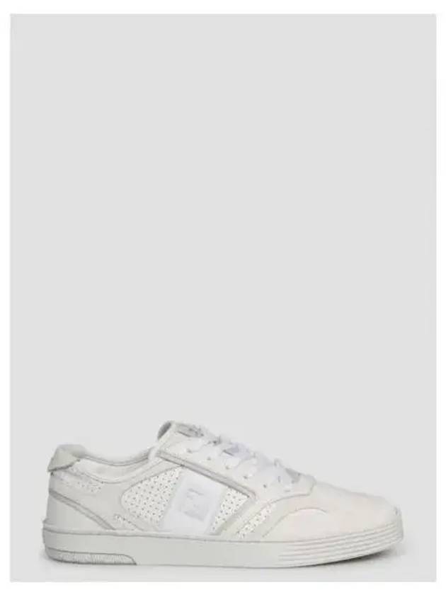 Step Leather Low Top Sneakers White - FENDI - BALAAN 2