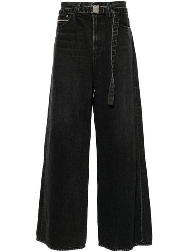 Wide Jeans Black - SACAI - BALAAN 1