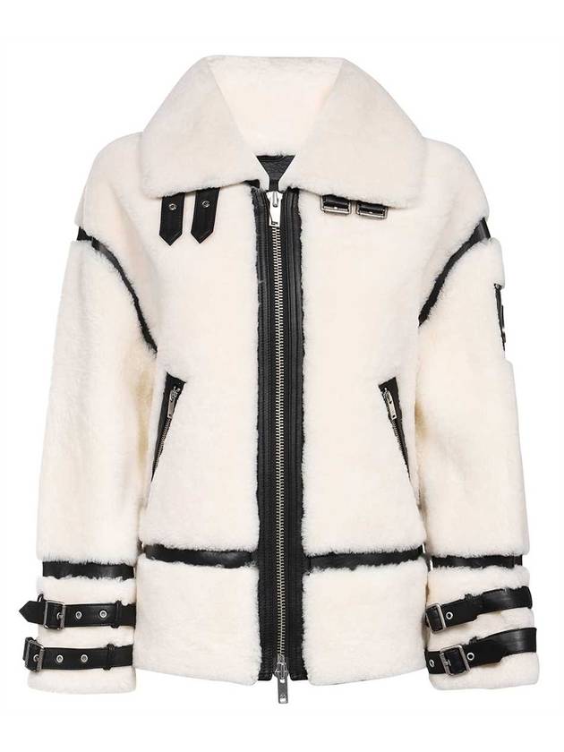 Golden Prairie Shearling Jacket White - MOOSE KNUCKLES - BALAAN 2