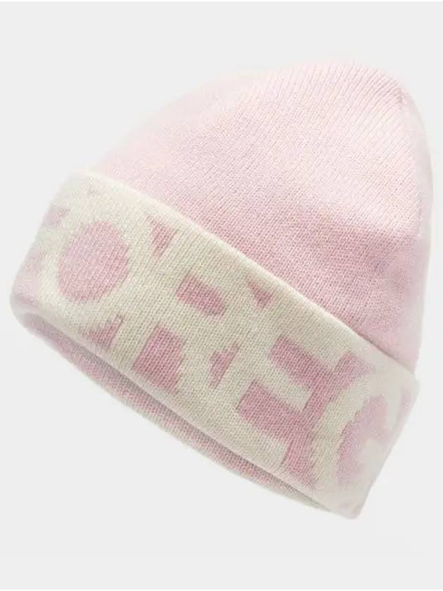 Logo Cashmere Wool Beanie Pink - G/FORE - BALAAN 2