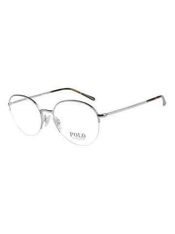 Eyewear Semi Rimless Metal Eyeglasses Silver - POLO RALPH LAUREN - BALAAN 1