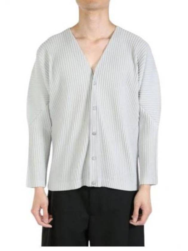 Pleated Cardigan Grey - ISSEY MIYAKE - BALAAN 2