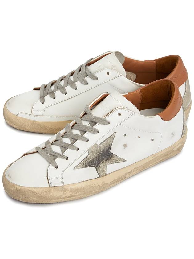 Superstar Brown Tab Sneakers White - GOLDEN GOOSE - BALAAN 2