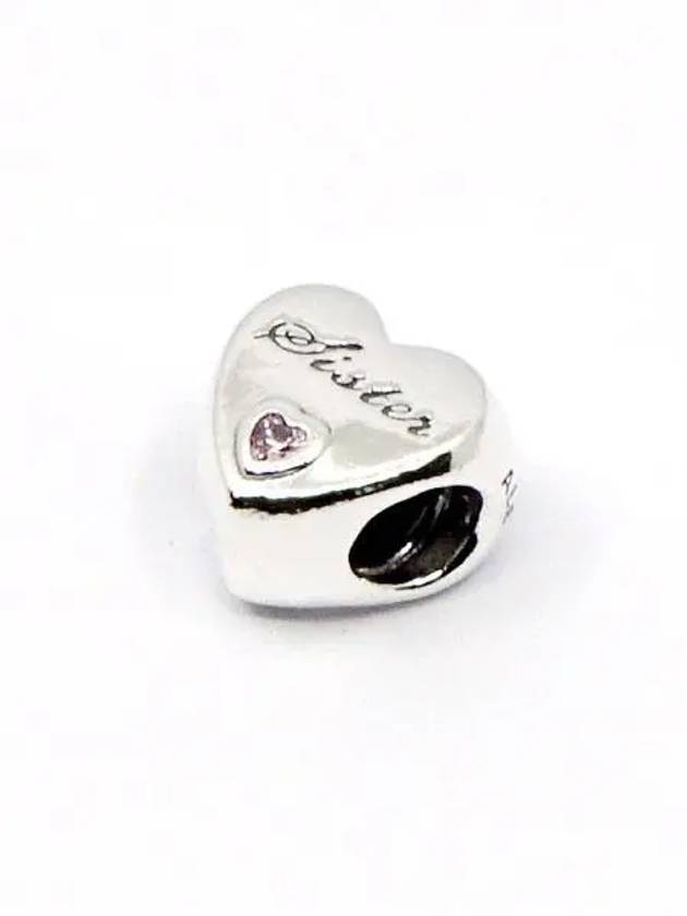 Sister Heart Bracelet Charm Silver - PANDORA - BALAAN 3