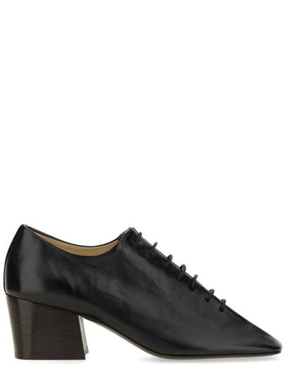 Souris Classic Shiny Nappa Leather Cuban Heels Derby Black - LEMAIRE - BALAAN 2