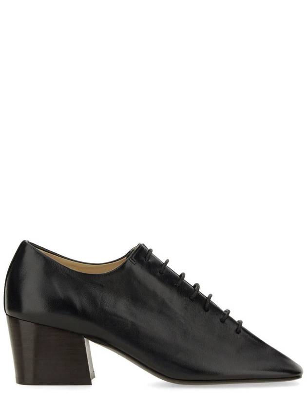 Souris Classic Shiny Nappa Leather Cuban Heels Derby Black - LEMAIRE - BALAAN 3