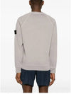 Garment Dyed Malfile Crewneck Sweatshirt Grey Heather - STONE ISLAND - BALAAN 6