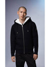 Men's Classic Bunny 2 Zip Up Hoodie Black White - MOOSE KNUCKLES - BALAAN 2