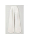 Zigna Pleated Wide Pants White - MAX MARA - BALAAN 2