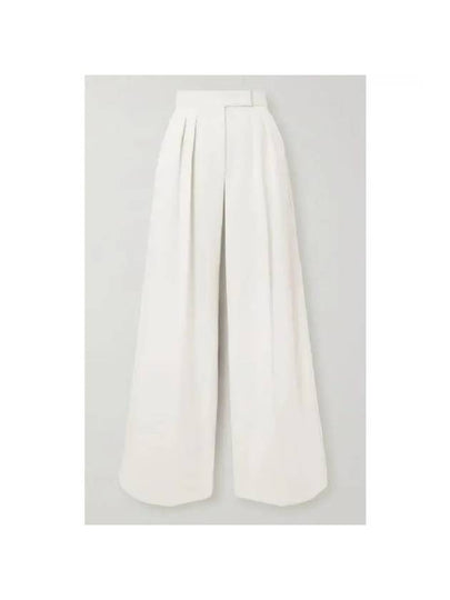 Zigna Pleated Wide Pants White - MAX MARA - BALAAN 2