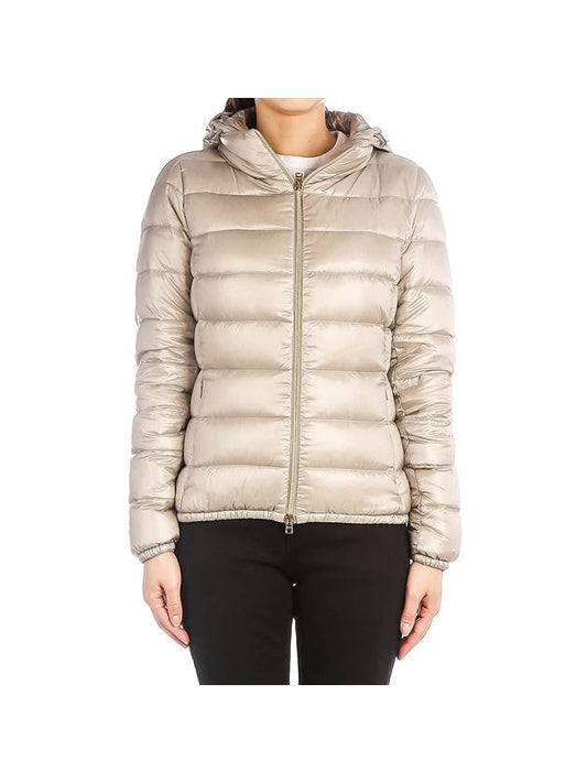 Giada Hooded Down Padding Grey - HERNO - BALAAN 1