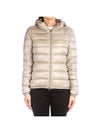 Giada Hooded Down Padding Beige - HERNO - BALAAN 1