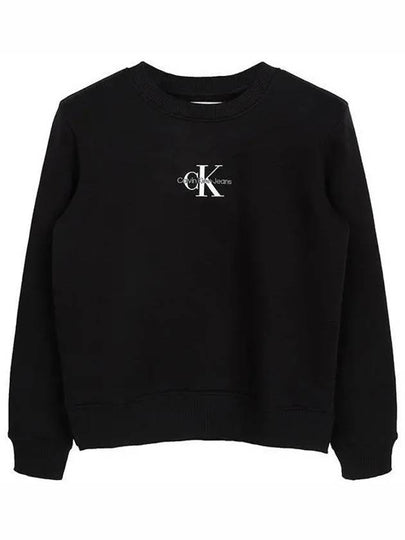 Monologo Sweatshirt Black - CALVIN KLEIN - BALAAN 2