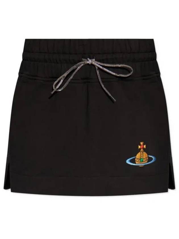 Logo A-Line Skirt Black - VIVIENNE WESTWOOD - BALAAN 2